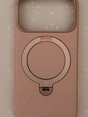Pink Magnetic Ring Phone Case with Kickstand